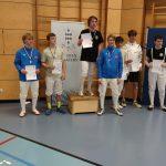 medal ceremony bavarian champignonships U20 Epee Men individual